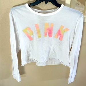 PINK by Victoria’s Secret long sleeve cropped tee